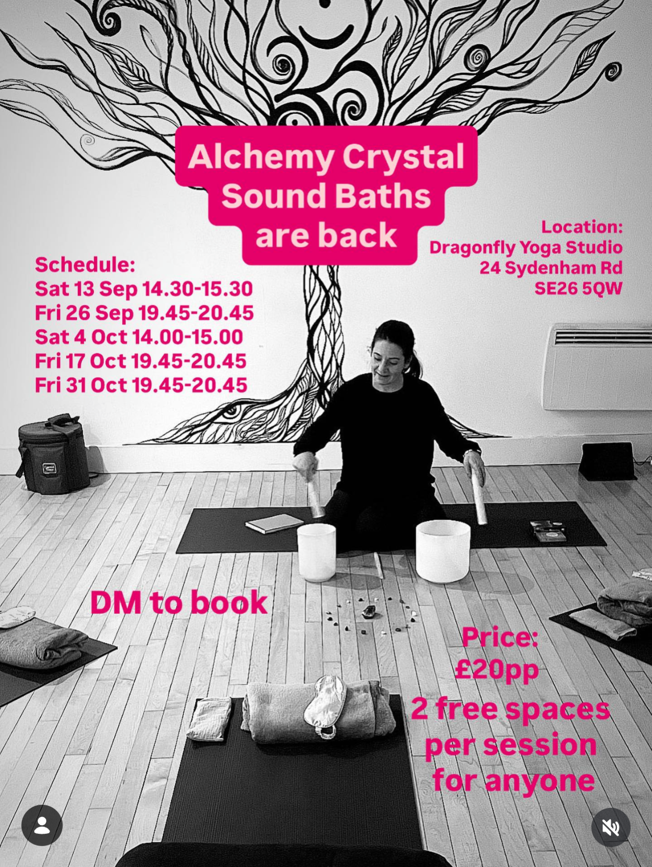 Alchemy Crystal Sound Bath event poster